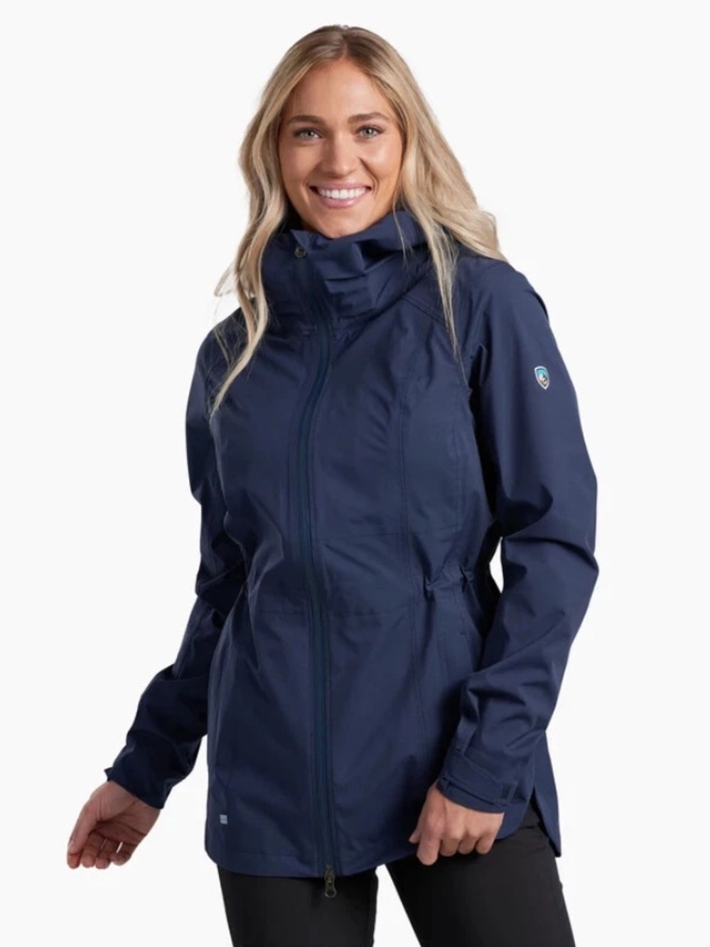Kuhl Navy Stretch Voyager waterproof rain Jacket XL Indigo style 2184